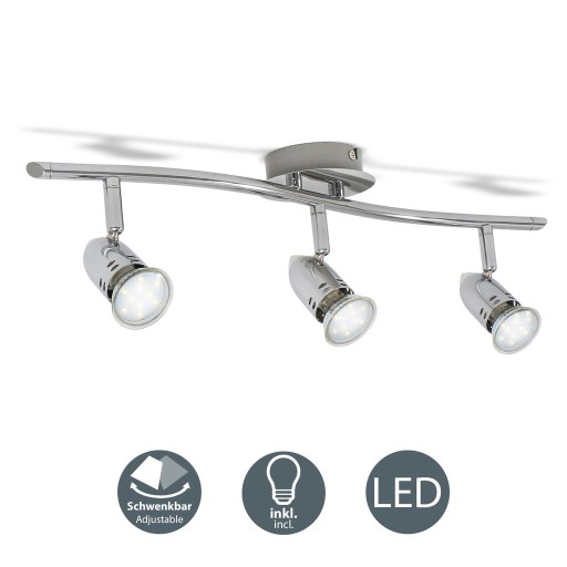 LAMPA SUFITOWA DESIGN LED 3xGU10 REFLEKTOR SUFITOW
