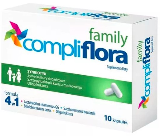 COMPLIFLORA FAMILY probiotyk synbiotyk 10 kaps.