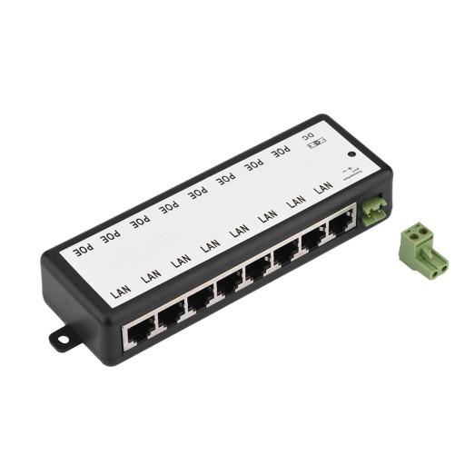 8 channel poe power supply module poe injector ethernet adapter for ip cam