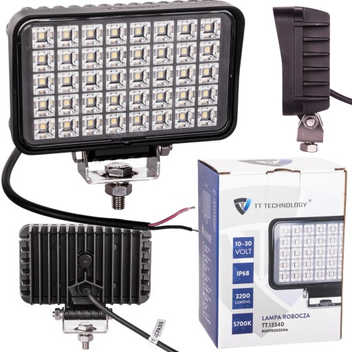 Lampa robocza LED do ciągnika 12V 40W 3200 lumenów DIODY OSRAM