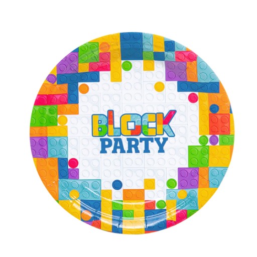Talerzyki papierowe Klocki talerze LEGO 6szt.