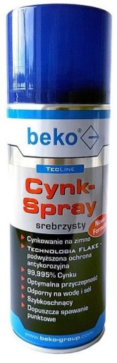 BEKO CYNK OCYNK JASNY W SPRAYU 400 ml 99,9 % CYNKU