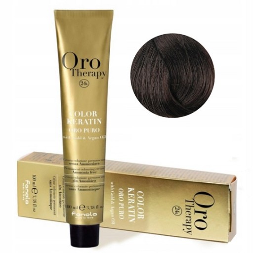 FANOLA FARBA Oro Therapy BEZ AMONIAKU 100 nr 4.14