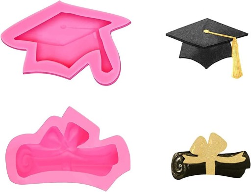 SILIKONOWE FORMY GRADUATION DYPLOM MATURA STUDIA 4SZT