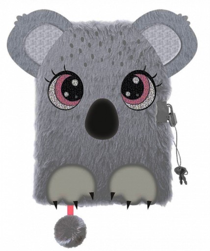 Pamiętnik z kłódką włochacz A5 96k Koala
