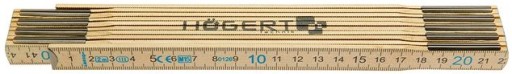 HOGERT HT4M262 Miara drewniana 2m, 10 segmentów