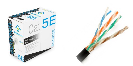 Kabel skrętka UTP kat.5e żelowany ALANTEC - 50m