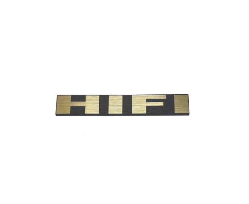 Naklejka Emblemat HIFI złota 30x5mm