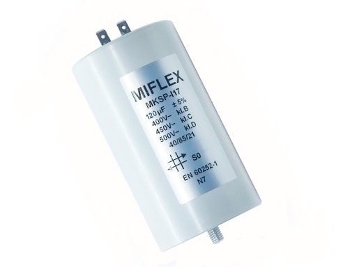 Kondensator 120uF +/- 5% MIFLEX MKSP-I17 Silnikowy