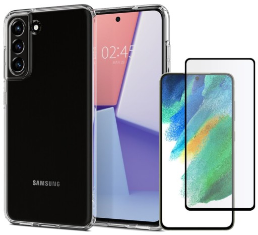 Etui CASE OBUDOWA SPIGEN do Galaxy S21 FE 5G SZKŁO