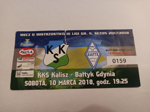 KKS KALISZ - BAŁTYK GDYNIA 10-03-2018