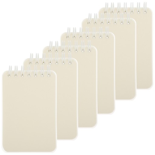 Notatnik spiralny Mini notes A7 Cewka Memo 10 szt