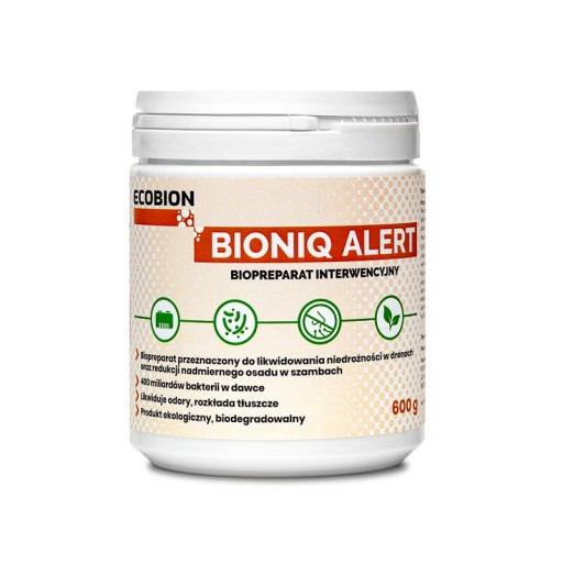 BIONIQ ALERT udrażniacz drenażu | usuwanie zatorów | drenaż 600g