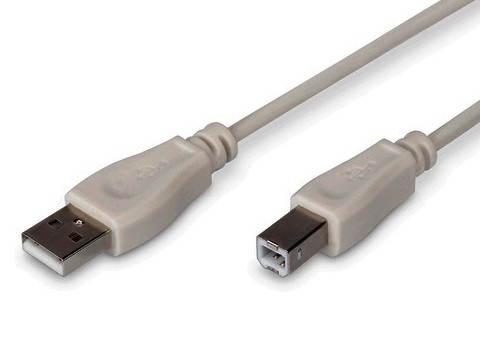 Kabel USB do drukarki / skanera - 180 cm - Szary