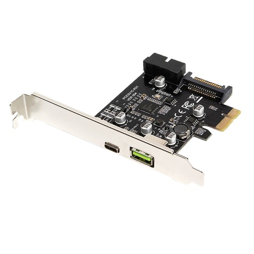 1x karta adaptera PCI-E na Type-c / Karta 19PIN +