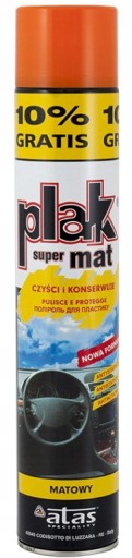 PLAK ATAS SUPER MAT POMARAŃCZA 750 ML DO PLASTIKU