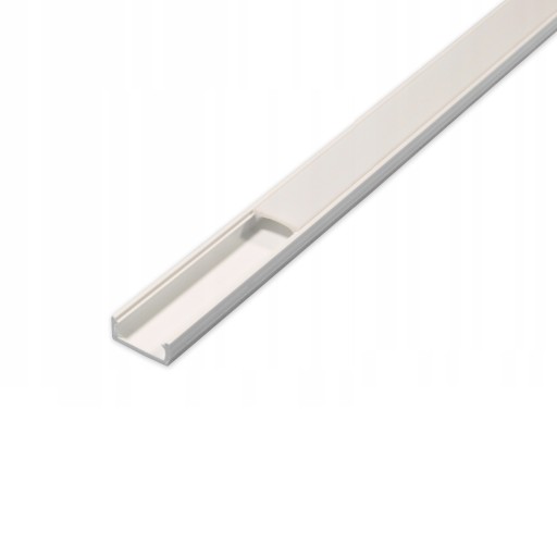 PROFIL DO LED PCV 16x7 BIAŁY 1 METR Z KLOSZEM