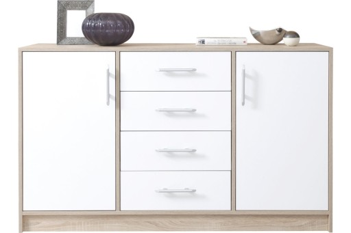 Komoda szafka do salonu duża 140 cm z szufladami