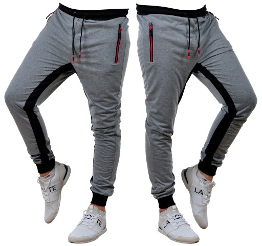 K357 r. XXL MĘSKIE SPODNIE DRESOWE JOGGERY