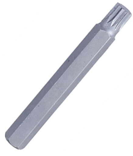 KING TONY Bit długi 10mm końcówka SPLINE M10 80mm