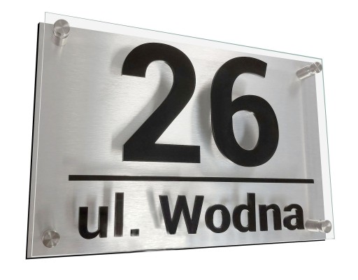 NUMER DOMU Tabliczka Adresowa na DOM Aluminium 3D