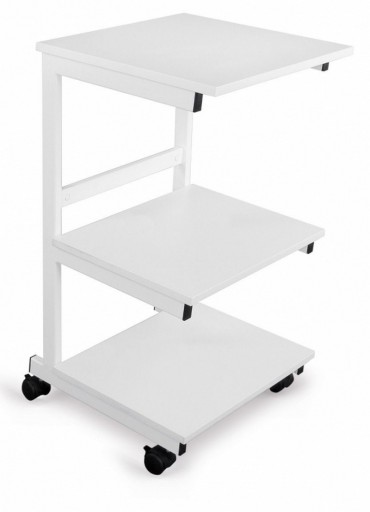Stolik pod aparaturę medyczną,metalowy, kółka