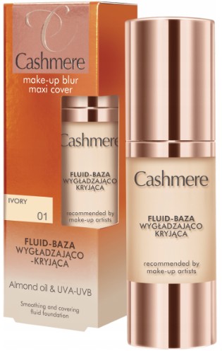 CASHMERE PODKŁAD DO TWARZY 01 IVORY MAXI COVER 30ml FLUID BAZA