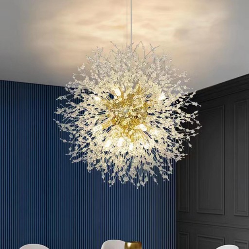 Modern Chandelier Lighting LED Nordic Clear Golden Not Included Bulb