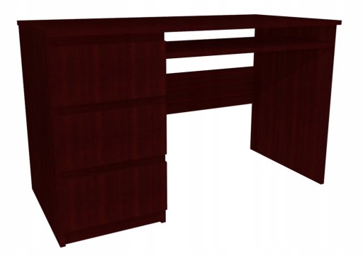 Biurko Wenge, fronty Wenge 120x60 cm, szuflady