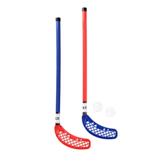 ZESTAW 2 kijki do unihokeja 78cm + 2 piłeczki do gry KOMPLET Nils
