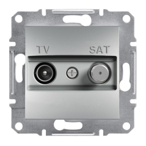 SCHNEIDER ASFORA GNIAZDO TV-SAT PRZELOT. 8db ALU