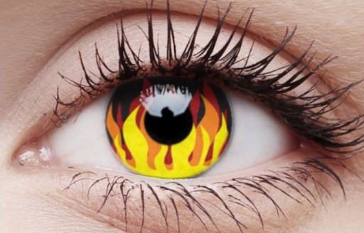 Soczewka Colourvue Crazy Flame Hot -0,00