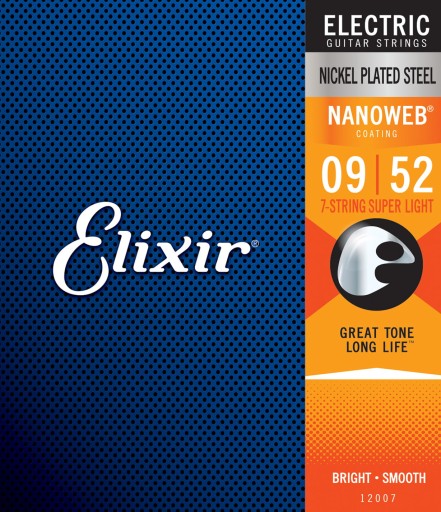 Struny Elixir NanoWeb 7-String 9-52 (12007)