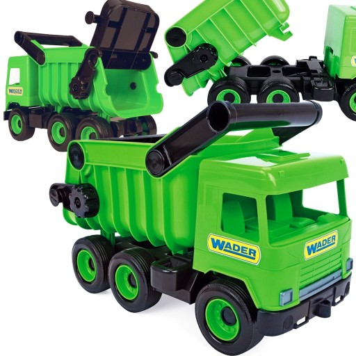 Middle Truck auto pojazd wywrotka zielona w kartonie Wader 32101
