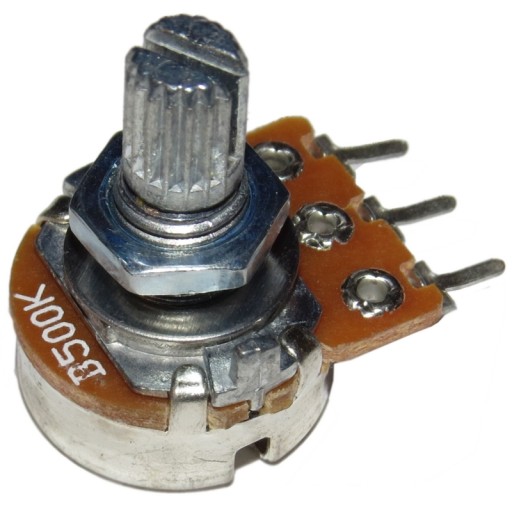 Potencjometr liniowy 500k oś 6mm L15mm