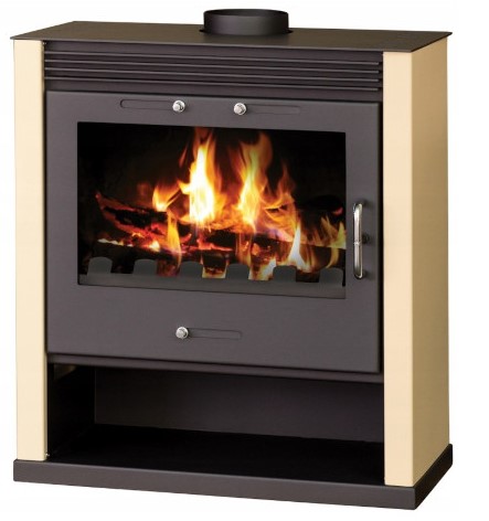 PIEC PIECYK KOMINEK WOLNOSTOJĄCY NA DREWNO RUBIN IVORY 13kW