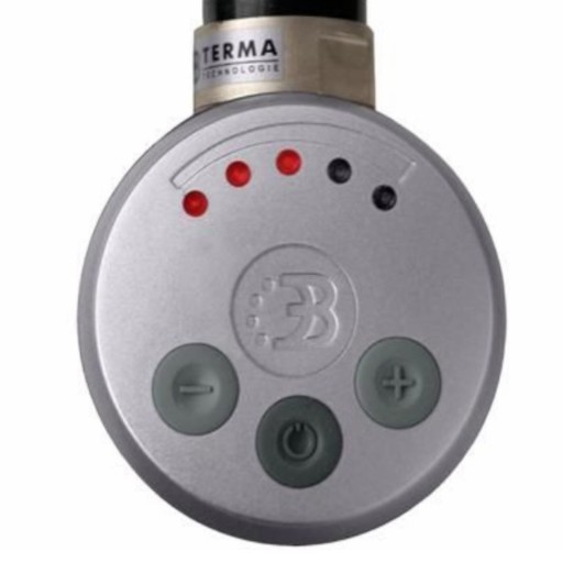 GRZAŁKA ELEKTRYCZNA 1/2' TERMA MEG SILVER MAT 300W