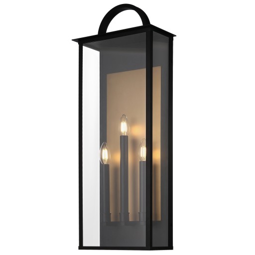 Kinkiet zewnętrzny MALIBU W03555BK - Cosmo Light