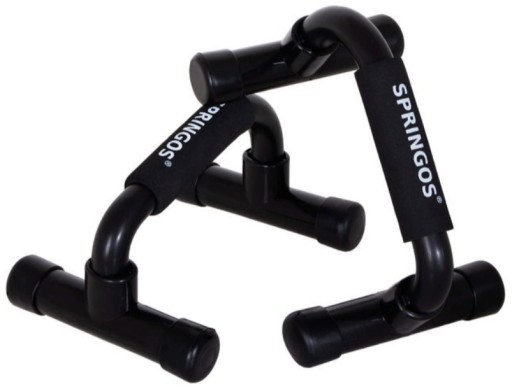 Uchwyt do pompek SPRINGOS Black podpórki 120kg