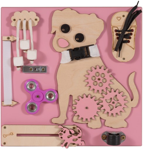TABLICA MANIPULACYJNA SENSORYCZNA MONTESSORI 9W1
