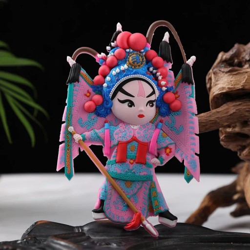 Peking Opera Masks Creative Three-Dimensional Characters Refrigerator Stick
