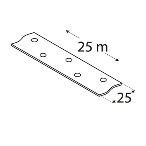 TM1 TAŚMA MONTAŻOWA CIESIELSKA 25x1,5mm ROLKA 25mb