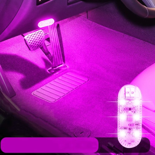 High Brightness LED Touch Light USB Charging Car Interior Lighting Magic