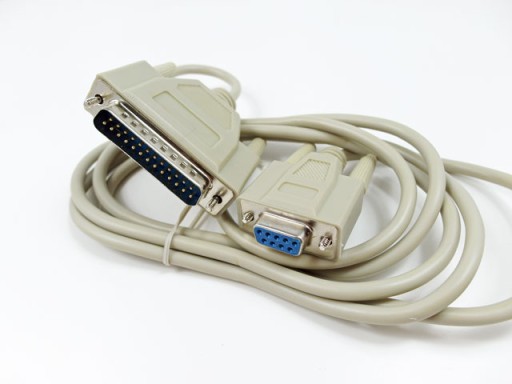 kabel wtyk DB25 / gniazdo DB9 com 25 /com 9 pin