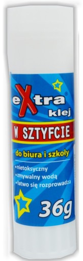 KLEJ W SZTYFCIE 36g EXTRA SZKOLNY BIUROWY