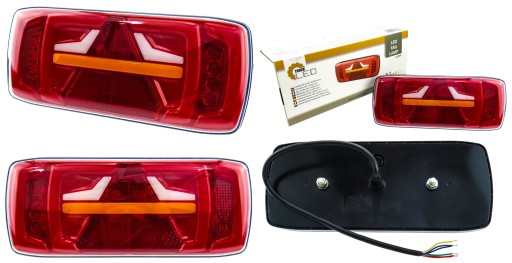 LAMPA LED TYLNA ZESPOLONA PRZYCZEPY DYNAM KIERUNEK