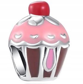 charms deser babeczka srebro 925