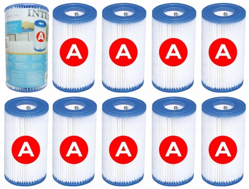10 Filtrów typu A INTEX 29000 Pompy Basenowej Filtr Wkład Pompa Basen 29000