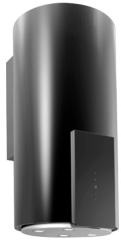 OKAP CIARKO ORP II GLASS CZARNY PRZYSIENNY 45dB