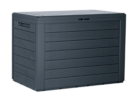 Skrzynia ogrodowa Prosperplast WoodeBox 190L Antracyt